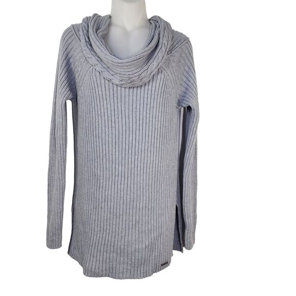 Michael Michael Kors Women Sweater Medium Pullover Off Shoulder Cowl Neck Ribbed - Picture 1 of 12